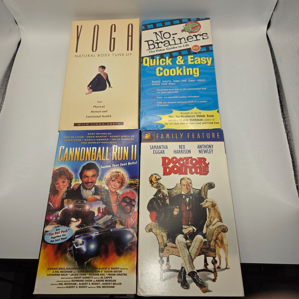 VHS lot of 4 - Tested